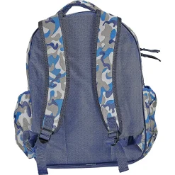 Blue Camo Backpack with Attached Personalized Lunch Bag