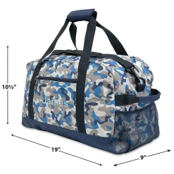 Blue Camo Personalized Duffel Bag