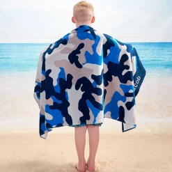 Blue Camo Personalized Towel