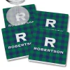 Blue-Green Buffalo Plaid Coasters