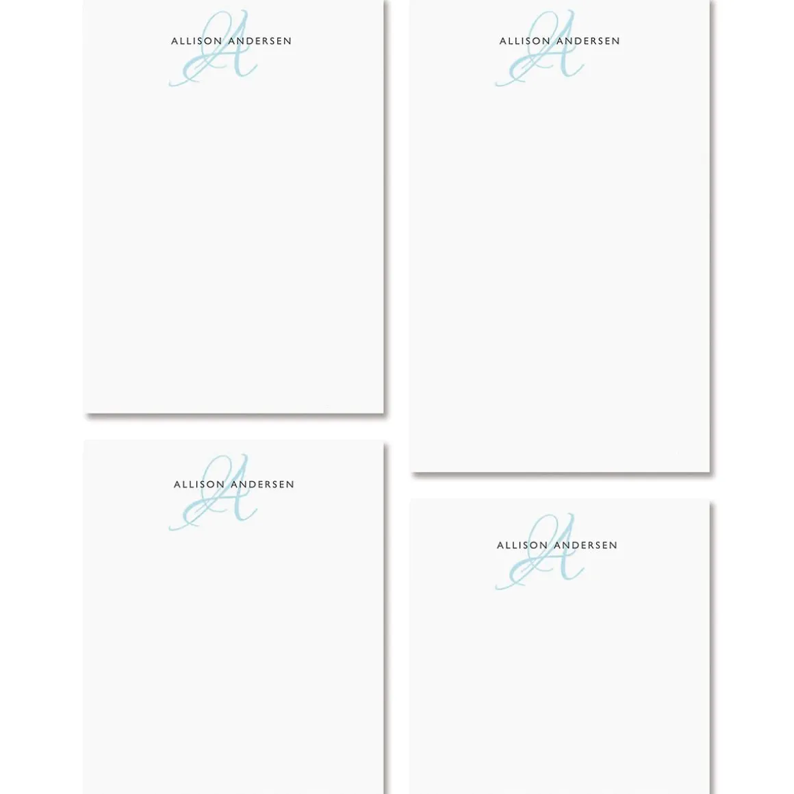 Blue Initial Notepads