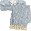 Blue & Ivory Throw Blanket