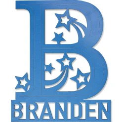 Blue Name & Initial Personalized Plaque