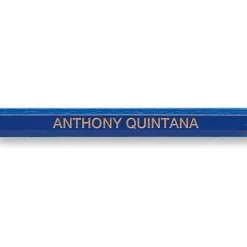 #2 Blue Personalized Hardwood Pencils