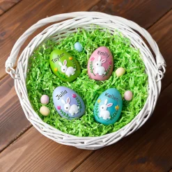 Blue Resin Personalized Easter Egg