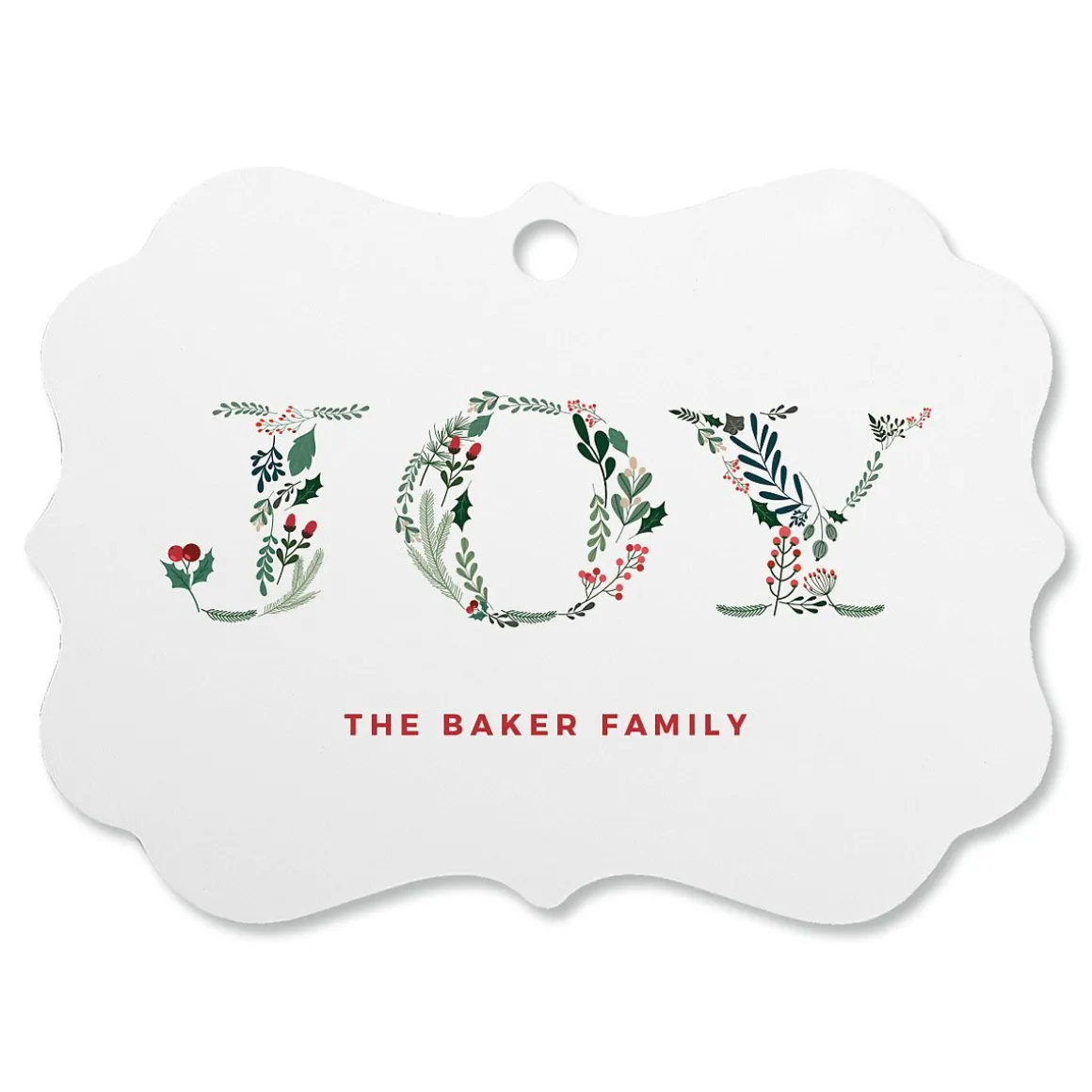 Botanical Joy Personalized Ornament Bracket