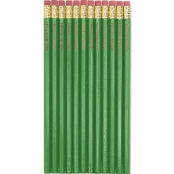 #2 Bright Green Personalized Hardwood Pencils