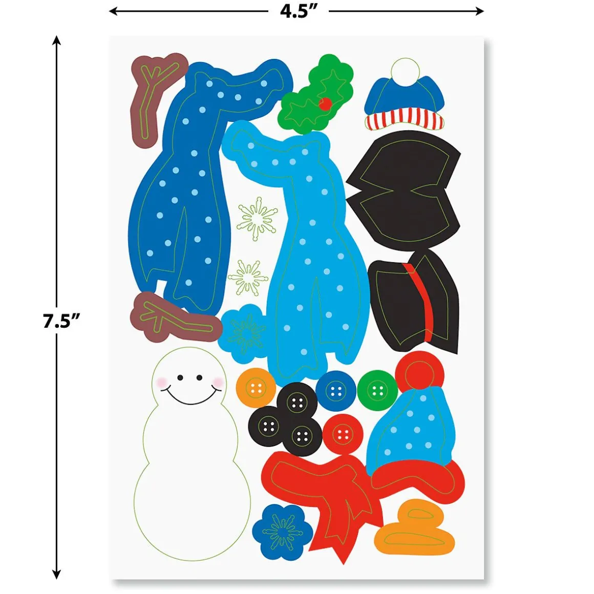 Build-a-Snowman Sticker Sheets