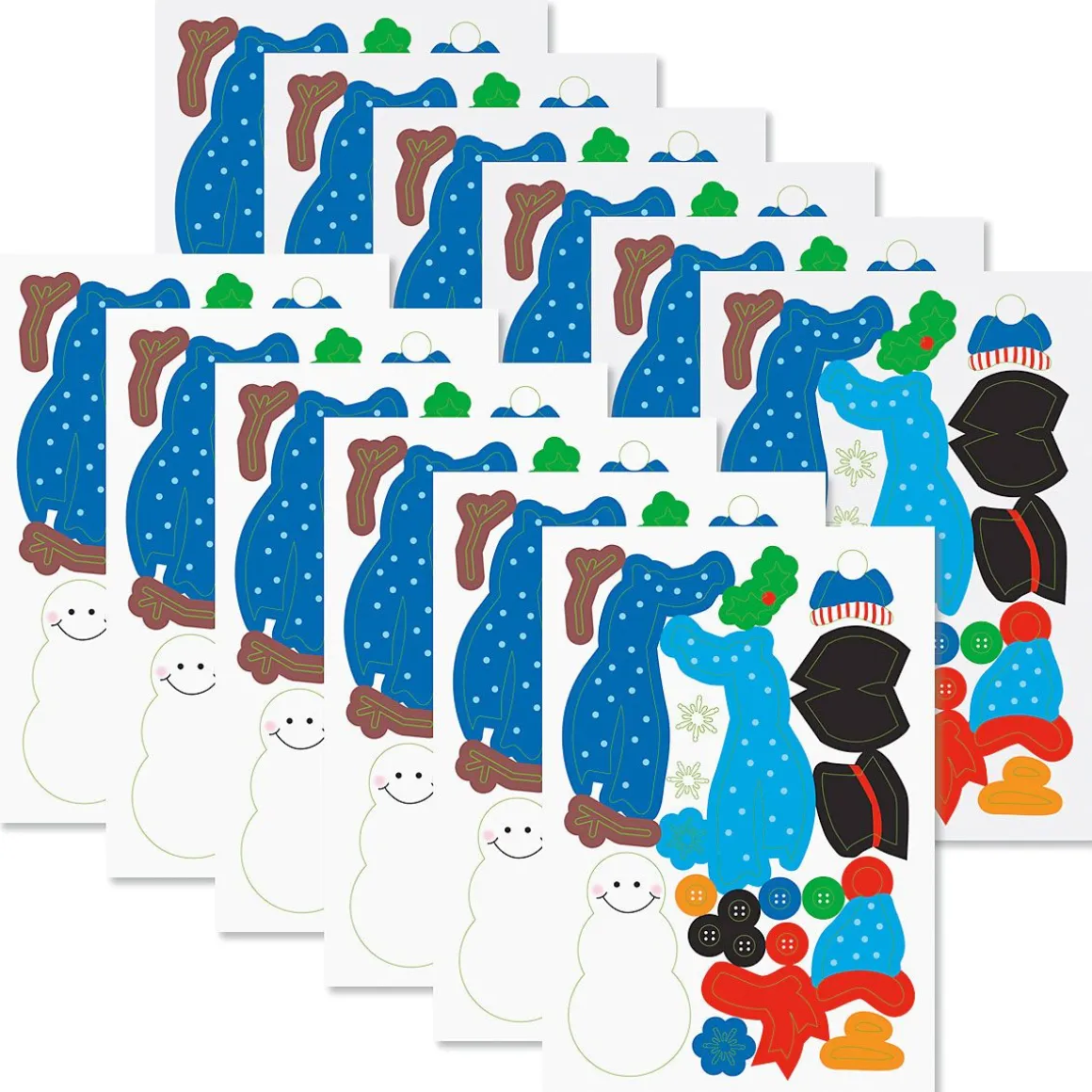 Build-a-Snowman Sticker Sheets