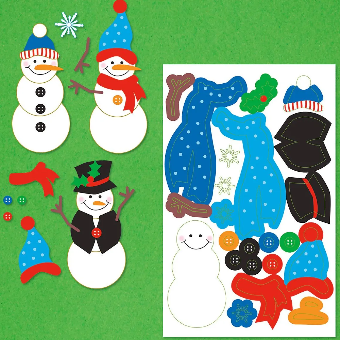 Build-a-Snowman Sticker Sheets