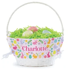 Bunny Easter Basket with Personalized Liner
