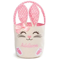 Bunny with Ears Personalized Easter Basket