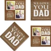 Burlap Photo Coasters