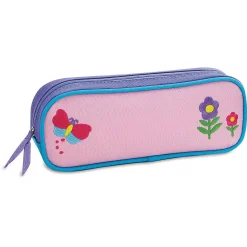 Butterfly and Flowers Personalized Pencil Case