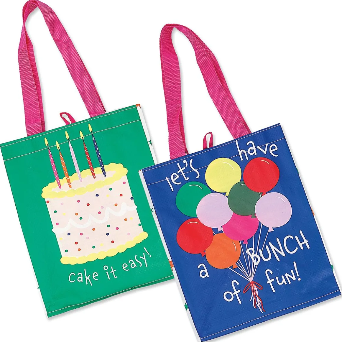 Cake and Balloons Mini Reusable Tote Bag