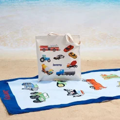 Cars Personalized Canvas Tote