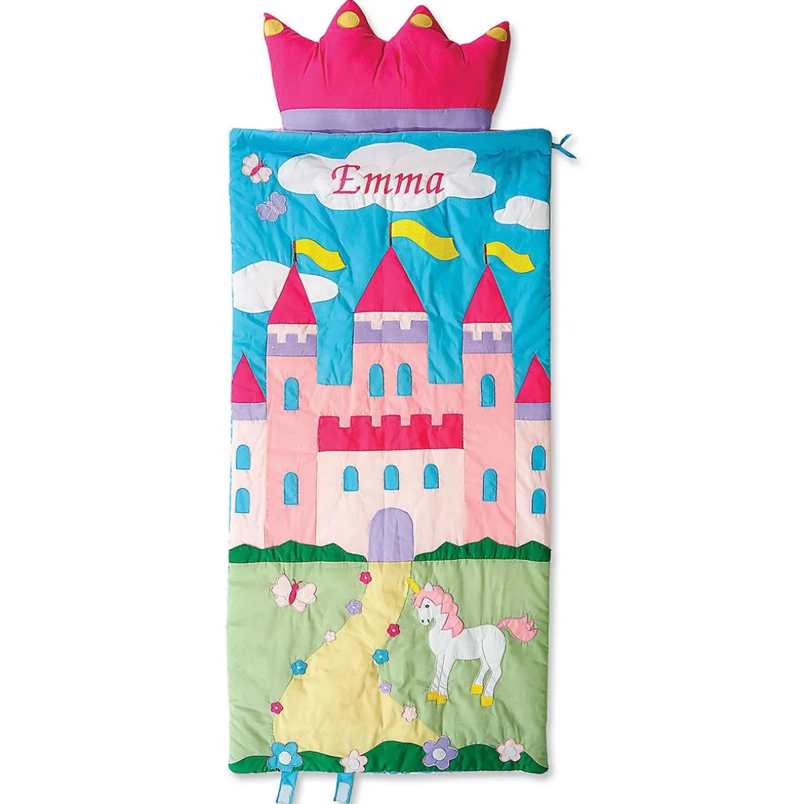 Castle Personalized Sleeping Bag with Detachable Pillow