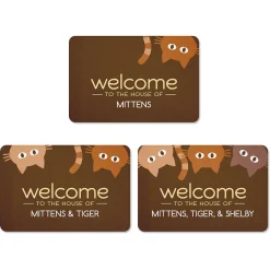 Cat Personalized Welcome Doormat