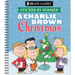 Charlie Brown Christmas Sticker by Number Brain Games®