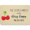 Cherry Happy Personalized Doormat