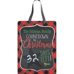 Christmas Chalkboard Personalized Countdown