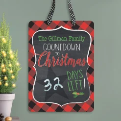 Christmas Chalkboard Personalized Countdown