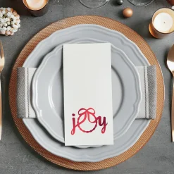 Christmas Joy Foil Disposable Hand Towels