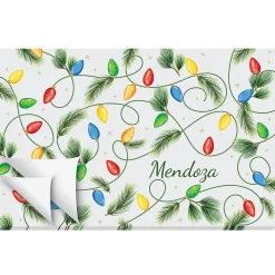 Christmas Lights Personalized Placemat Pad