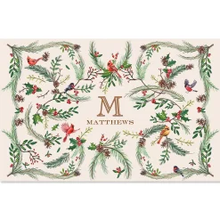 Christmas Paper Personalized Placemat Pad
