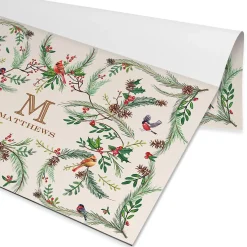 Christmas Paper Personalized Placemat Pad
