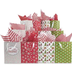 Christmas Patterns Gift Bags