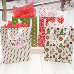 Christmas Patterns Gift Bags