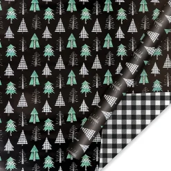 Christmas Tree Farm Double-Sided Jumbo Rolled Gift Wrap