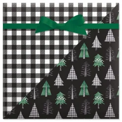 Christmas Tree Farm Double-Sided Jumbo Rolled Gift Wrap