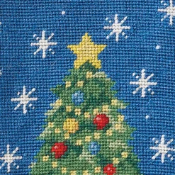 Christmas Tree Heirloom Needlepoint Personalized Christmas Stocking
