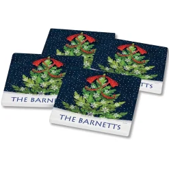 Christmas Tree Personalized Coasters