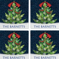 Christmas Tree Personalized Coasters
