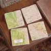 Classic Map Marble Personalized Coasters