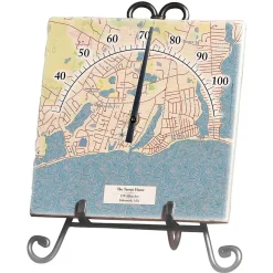 Classic Map Personalized Thermometer