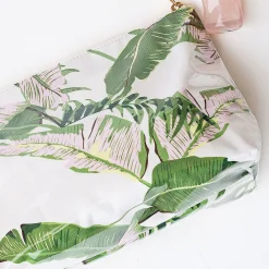 Clear Coated Botanical Cosmetic Personalized Travel Case