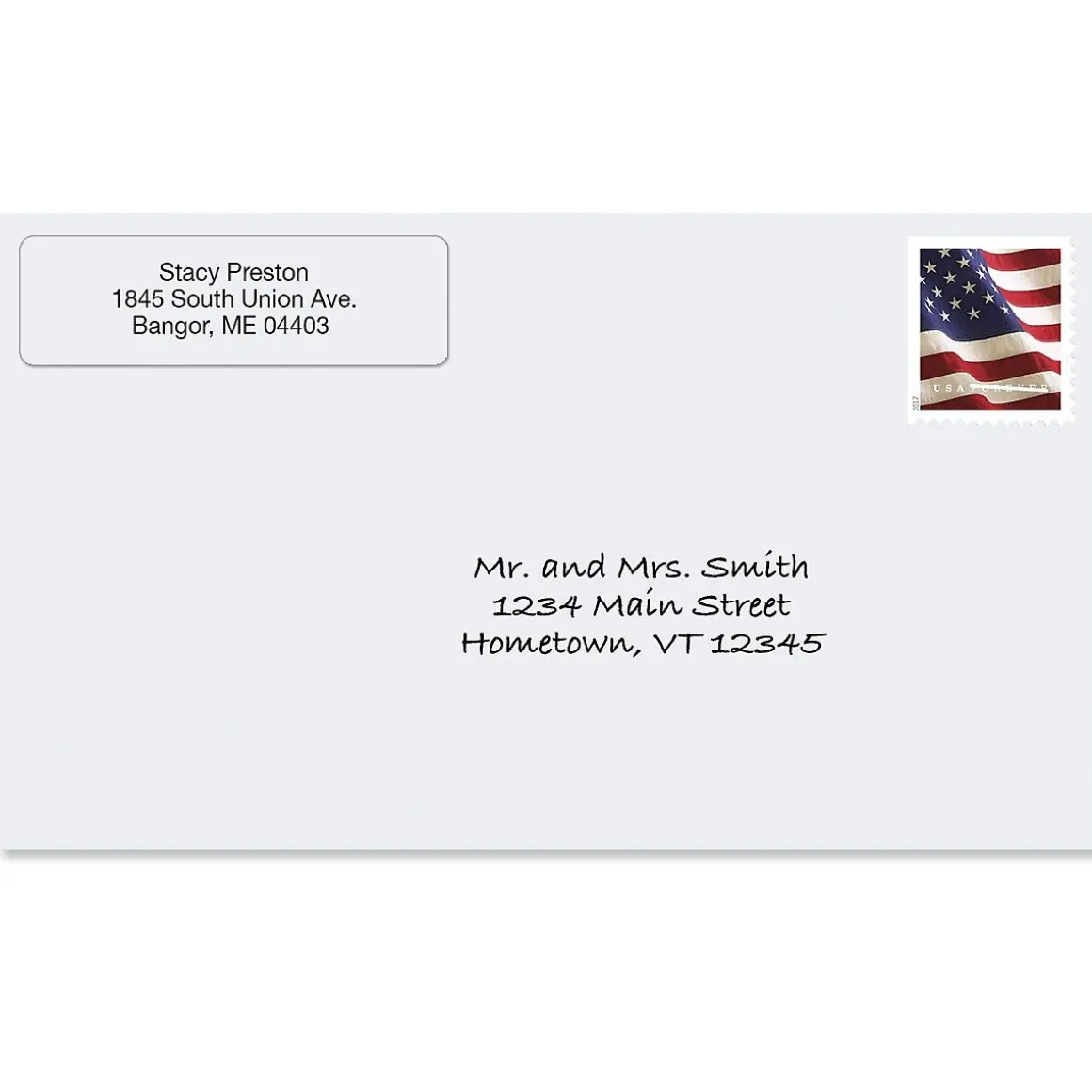 Clear Standard Rolled Return Address Labels
