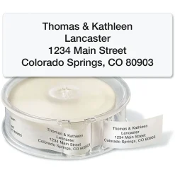 Clear Standard Rolled Return Address Labels