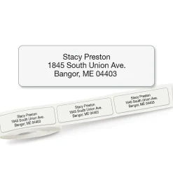 Clear Standard Rolled Return Address Labels