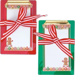 Clipboards with Gingerbread Notepads