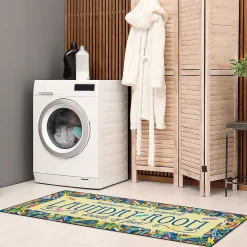 Clothespins Laundry Double-Width Personalized Doormat