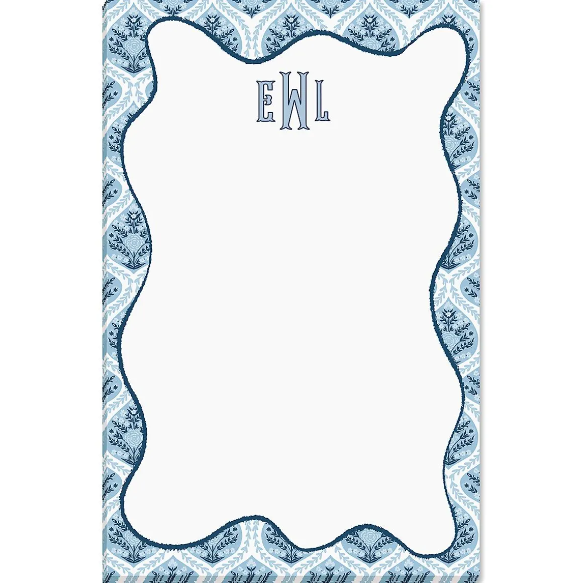 Coastal Damask Personalized Notepads