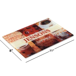 Coffee Personalized Glass Cutting Board