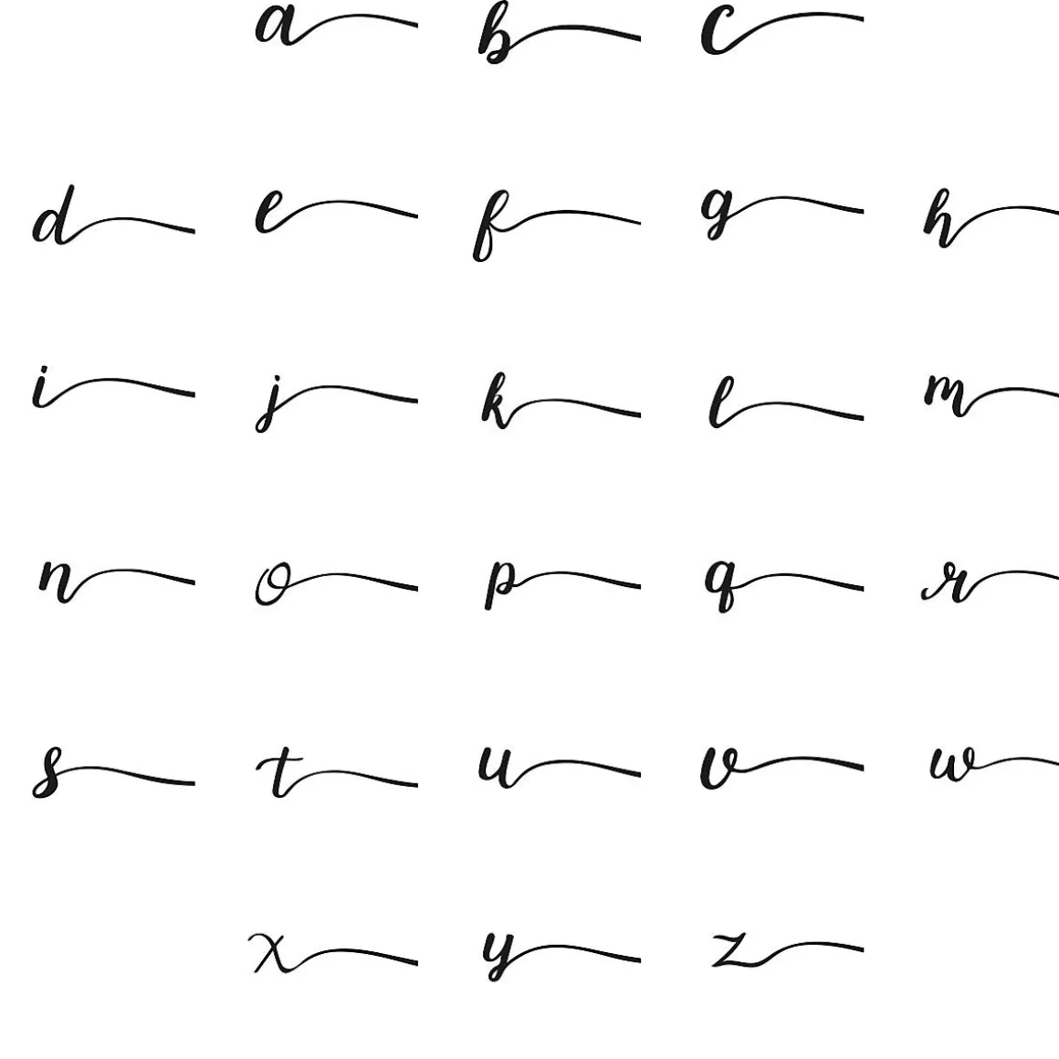 Cursive Initial Personalized Note Cards