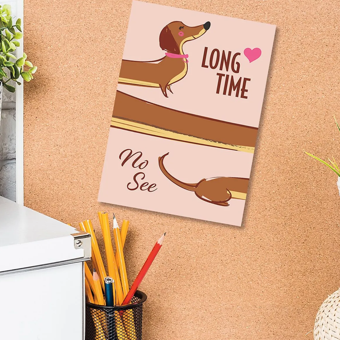 Dachshund Friendship Card