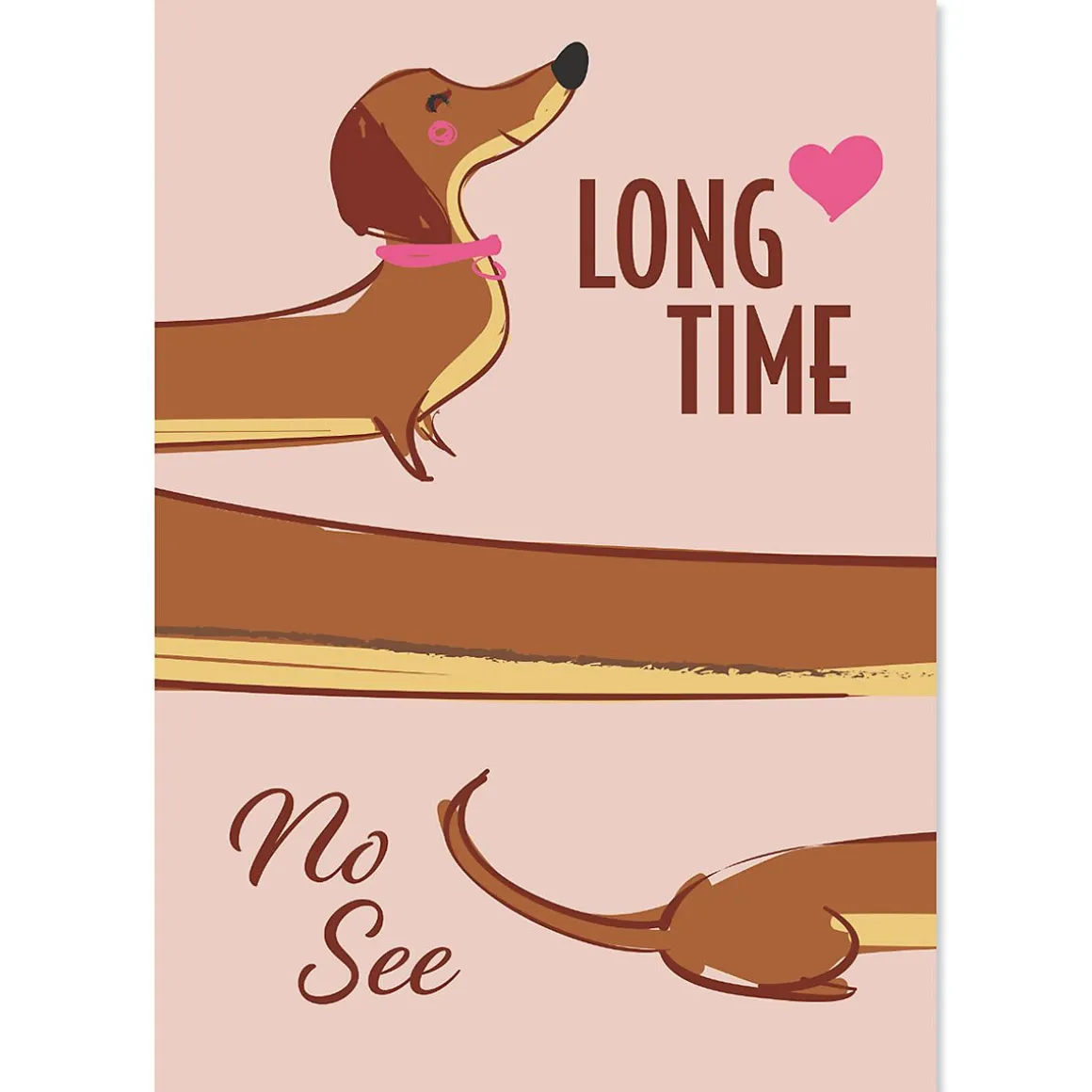 Dachshund Friendship Card